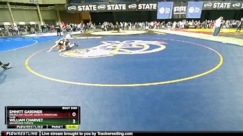 115 lbs Champ. Round 1 - Emmitt Gardner, Enumclaw Yellow Jackets Wrestling Club vs William Charvet, Grandview Popeye