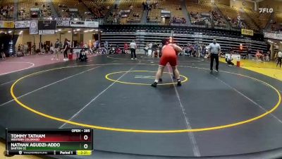 285 lbs Cons. Round 4 - Tommy Tatham, Western Colorado vs Nathan Agudzi-Addo, Barton CC