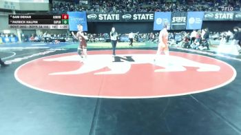 Boys 3A 144 lbs Semifinal - Sam DeHan, Auburn Mountainview vs Patrick Halpin, Capital