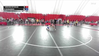 74 lbs Cons. Round 3 - Brecken Reynolds, Prairie Wrestling vs Aj McDearmon, Askren Wrestling Academy