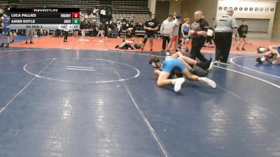 131 lbs Rr Rnd 4 - Luca Pallies, Kingsway - MSC vs Aiker Doyle, American MMAW - MSC