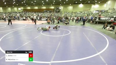 122 lbs Quarterfinal - Logan Dotta, Egwa vs Raymond McIntire, Nighthawks WC