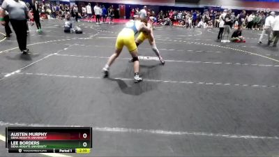 157 lbs Cons. Round 3 - Austen Murphy, Siena Heights University vs Lee Borders, Siena Heights University