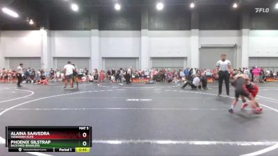 50 lbs Quarterfinal - Alaina Saavedra, Takedown Elite vs Phoenix Gilstrap, Backyard Brawlers