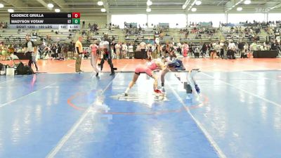 100 lbs Round Of 64 - Cadence Grulla, GA vs Madyson Votaw, KY