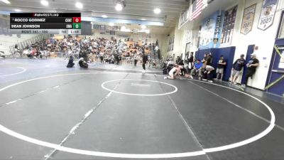 150 lbs Champ. Round 2 - Rocco Godinez, Centennial vs Dean Johnson, Santa Margarita
