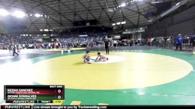 88 lbs Cons. Round 3 - Gionni Gonsalves, SelahFlo Vikings Wrestling vs Keziah Sanchez, Victory Wrestling-Central WA