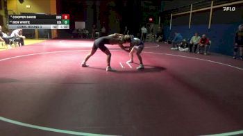 150 lbs Cons. Round 3 - Cooper Davis, Union, LaPorte City vs Ben White, Clear Creek-Amana