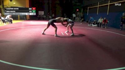 150 lbs Cons. Round 3 - Cooper Davis, Union, LaPorte City vs Ben White, Clear Creek-Amana