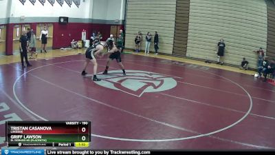 190 lbs Champ. Round 1 - Tristan Casanova, Lakeside vs Griff Lawson, El Dorado HS (Placentia)