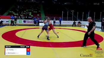 72kg Round 1 - Andrea Franko, Edmonton WC vs Lene-Marie McCrackin, BMWC