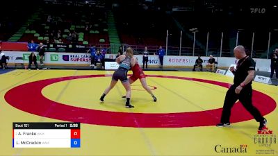 72kg Round 1 - Andrea Franko, Edmonton WC vs Lene-Marie McCrackin, BMWC