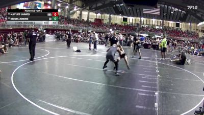 107 lbs Cons. Round 2 - Emma Arens, Crofton Bloomfield vs Kaylee James, Nebraska Wrestling Academy