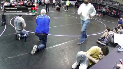 140 lbs Round 1 - Declan Browning, Seward Wrestling Club vs Isaiah Tarin, Chase County Wrestling Club