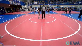 52 lbs 3rd Place - Hudson Hood, Collinsville Cardinal Youth Wrestling vs Aubrey Snyder, Dark Cloud Wrestling Club