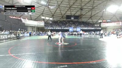 Girls 2A 135 lbs Cons. Round 4 - Olivia Sully, Mark Morris (Girls) vs Cora Myers, Anacortes (Girls)