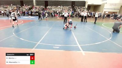 78-M lbs Consi Of 4 - Redmond Warta, Olympic vs Marcarlo Mannello, GPS Wrestling Club