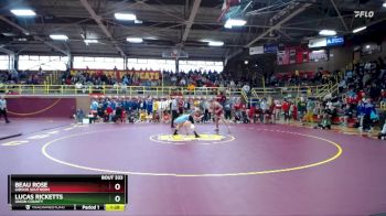 175 lbs Semifinal - Lucas Ricketts, Union County vs Beau Rose, Gibson Southern