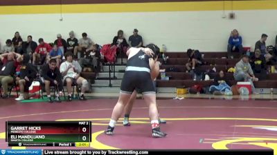 285 lbs Cons. Round 3 - Garret Hicks, Modesto College vs Eli Mandujano, Shasta College