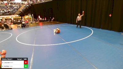 5th - 6th grade - 63 Champ. Round 1 - Kallan Kohler, Iowa vs Camden Louvan, Moen Wrestling Academy
