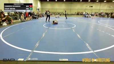 55 lbs Rr Rnd 2 - Cameron Novinskie, Untouchables 9U vs Colby Meyer, POWA 9U