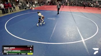 64 lbs Semifinal - Braxton Lonneman, Adrian vs Benny Ahedo, LPGE/B Wolves