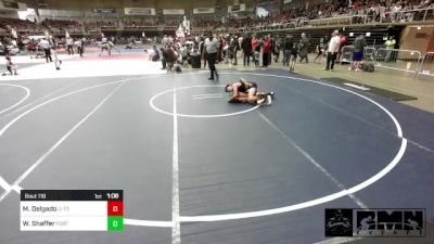 109 lbs Semifinal - Maddox Delgado, U-Town Hammers vs Wyatt Shaffer, Fort Lupton