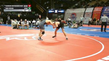 157 Class 3 lbs Cons. Round 2 - Karson Motzenbecker, Rockwood Summit vs Ben Holee, Helias Catholic