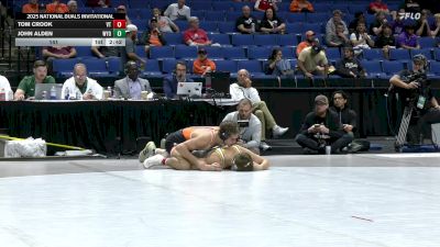 141 lbs Quarters & 1st Wb (16 Team) - John Alden, Wyoming vs Tom Crook, Virginia Tech