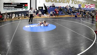 50-55 lbs Round 4 - Carter Blanchard, Outlaws vs Rowan Walker, Bridgeport Youth Wrestling