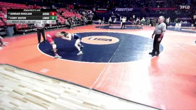 2A 132 lbs Champ. Round 1 - Cory Zator, Lemont (H.S.) vs Jordan Kholian, Jacksonville (H.S.)