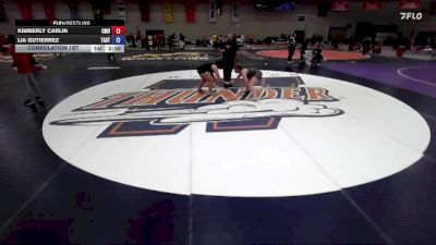 180 B Consolation 1st - Kimberly Carlin, Colorado Mesa University vs Lia Gutierrez, Tarleton State