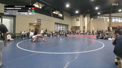 138 lbs Cons. Round 5 - Jeremiah Herron, Crestview vs Aaron Braud, Wrestling Academy Of Louisiana