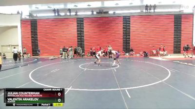 174 lbs Champ. Round 1 - Julian Counterman, Rensselaer Polytechnic Institute vs Valentin Arakelov, Hunter