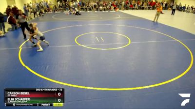 72 lbs Quarterfinal - Elih Schaefer, Zumbrota/Mazeppa vs Carson Besel, St. James