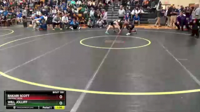 132 lbs Quarterfinal - Will Jolliff, Findlay vs Bakari Scott, Fremont Ross