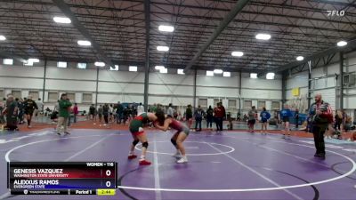 116 lbs Round 2 - Alexxus Ramos, Evergreen State vs Genesis Vazquez, Washington State University