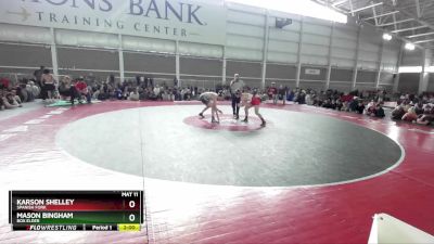 120 lbs Semifinal - Karson Shelley, Spanish Fork vs Mason Bingham, Box Elder