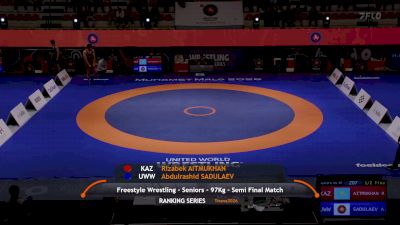 97 kg Semifinal - Abdulrashid Sadluaev, UWW vs Rizabek Aitmukhan, KAZ