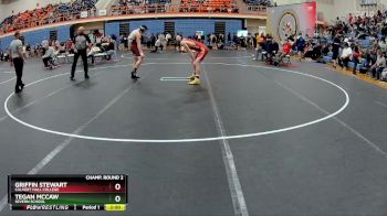 150 lbs Champ. Round 2 - Griffin Stewart, Calvert Hall College vs Tegan McCaw, Severn School