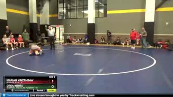 110 lbs Round 1 (12 Team) - Mariah Kinzenbaw, Missouri Blue vs Drea Kruse, Nebraska Wrestling Academy