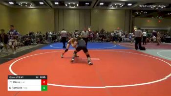 Match - Taylor Miess, Chatfield Wrestling Club vs Gwen Tomkins, Phoenix Masters