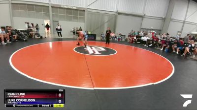 170 lbs Placement Matches (8 Team) - Ryan Clink, California 2 vs Luke Cornelison, Arkansas