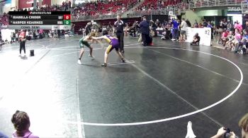 113 lbs Cons. Semi - Harper Keairnes, Warrior Wrestling Academy vs Isabella Crider, Bridgeport Wrestling Club