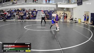 110 Boys Semifinal - Zivon Berlett, Valley Boys vs Simon Bowles, Bonnevile Boys