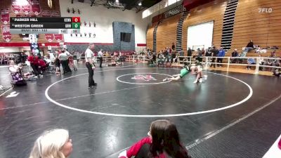 132 lbs Cons. Round 5 - Parker Hill, Kelly Walsh vs Weston Green, Green River