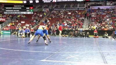 2A-190 lbs Semifinal - Brenden Heying, Benton Community vs Broedy Hendricks, Humboldt