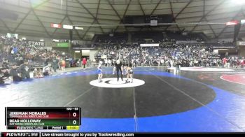 53 lbs Quarterfinal - Jeremiah Morales, Toppenish USA Wrestling Club vs Bear Holloway, Mat Demon Wrestling Club