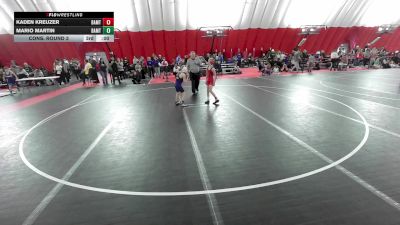 12U Boys - 70 lbs Cons. Round 3 - Alec Barton, Stoughton Viking Wrestling Club vs Gabriel Gehring, Slinger Red Rhinos Wrestling Club