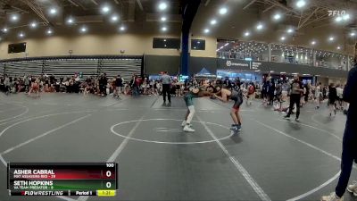 100 lbs Round 2 (8 Team) - Seth Hopkins, VA Team Predator vs Asher Cabral, Mat Assassins Red